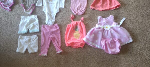 Lot of 27 Baby Girl Clothes 6-9M Months - Image 4