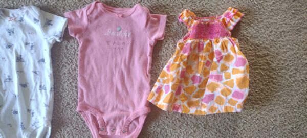 Lot of 5 Baby Girl Clothes 9 Months - Image 3