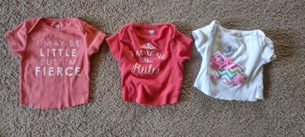 Lot of 3 Baby Girl Clothes 6-12M Months Old Navy & Little Wishes