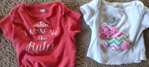 Lot of 3 Baby Girl Clothes 6-12M Months Old Navy & Little Wishes - Image 3
