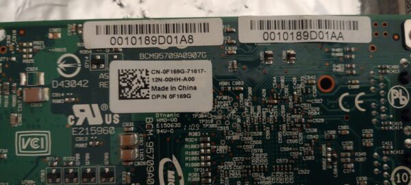 Dell 0F169G F169G Broadcom BCM5709C NETXTREME II Dual Port Gigabit PCIe NIC - Image 3