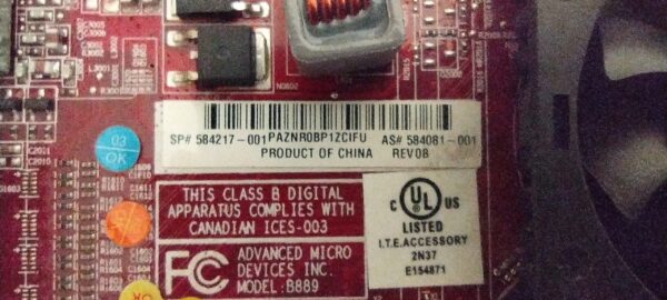 ATI Radeon Genuine HD4550 Graphics Card Low Profile 512MB 584081-001 584217-001 B889 - Image 2