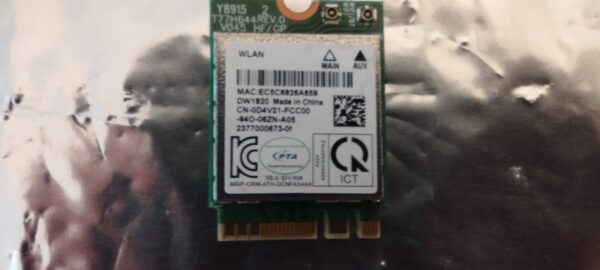 Dell DW1820 D4V21 Qualcomm Atheros QCNFA344A Dual Band 802.11ac BT NGFF