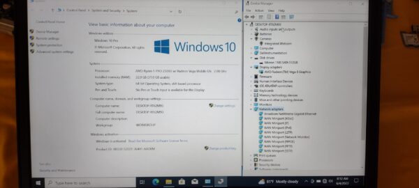 DELL LATITUDE 5495 14" AMD RYZEN PRO 2500U VEGA 8 32GB DDR4 RAM 512GB SSD 1080P FHD W10 - Image 9