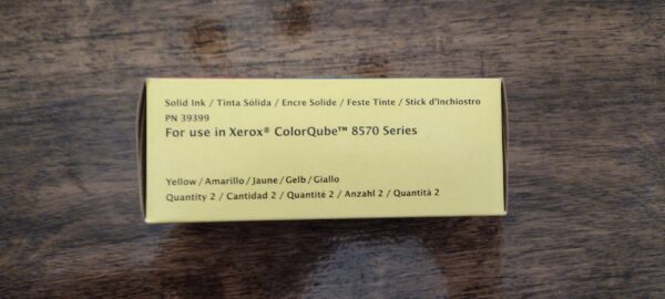 2 KATUN YELLOW SOLID INK STICKS 108R00928 for XEROX COLOR QUBE 8570 P/N 39399 - Image 2