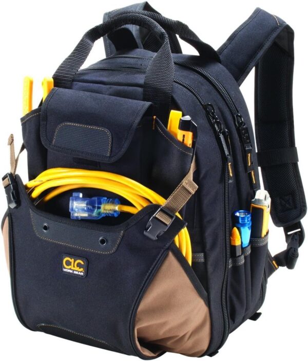 CLC Work Gear 1134 Carpenter's Tool Backpack, 44 Pockets, Padded Back Support - Image 7
