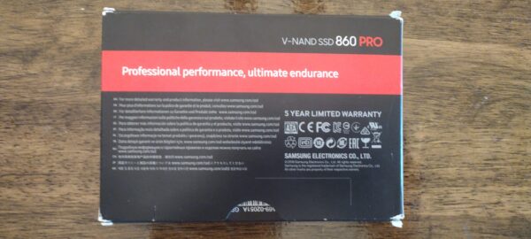 Samsung 860 Pro 4 TB,Internal,2.5 Inch (MZ-76P4T0BW) Solid State Drive - Used - Image 2