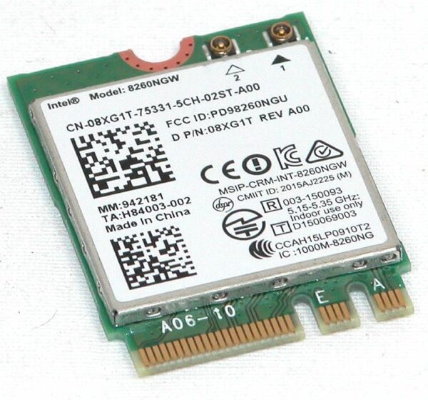 Dell Intel Dual-Band 8260NGW WLAN WiFi Wireless M.2 BlueTooth 4.2 Card 8XG1T