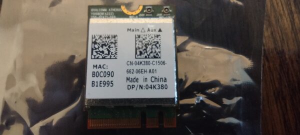 Atheros QCNFA222 AR5BWB222 2.4/5GHz BT4.0 802.11ABGN Wifi Card 4K380 M.2 Adapter