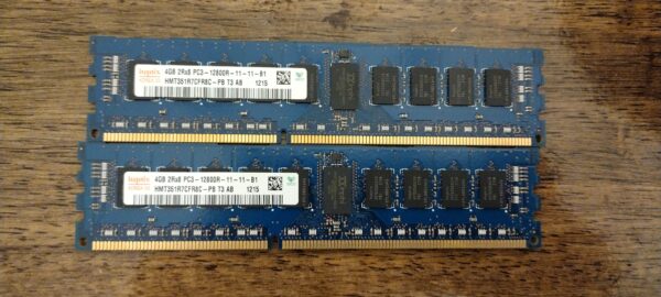 Lot of 2 HYNIX HMT351R7CFR8C-PB 4GB 2Rx8 PC3-12800R DDR3 SERVER MEMORY