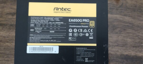Antec Earthwatts Gold Pro EA650G Pro 650W Semi-Modular 80 PLUS GOLD 120mm Silent Fan PSU - Image 2
