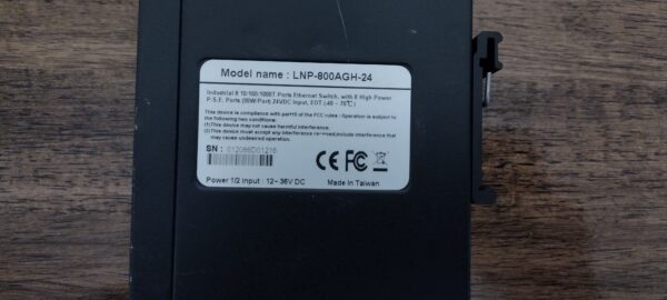 Antaira LNP-800AGH-24 Industrial 8 Port 10/100/1000T Ethernet Switch - Image 3
