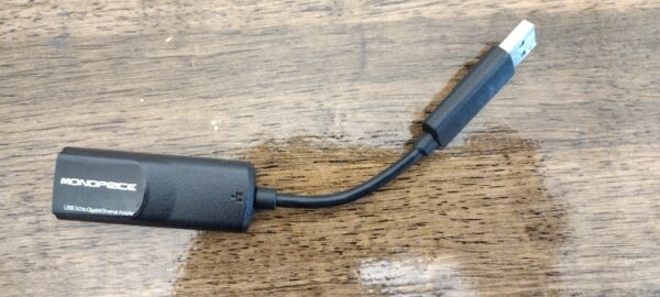 Monoprice USB 3.0 Gigabit Ethernet Adapter Supports 10/100/1000 Mbps Connections