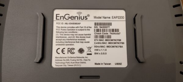 EnGenius Technologies EAP2200 EnTurbo 11ac Wave 2 Indoor Wireless Access Point - Image 2