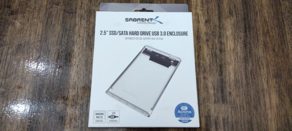 Sabrent 2.5-Inch SATA to USB 3.0 Tool-free Hard Drive Enclosure (EC-OCUB)