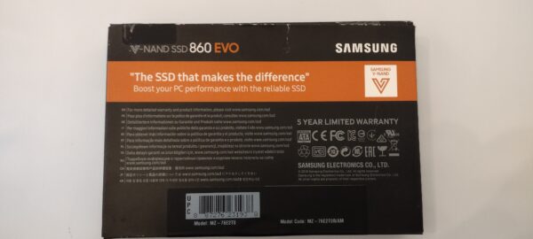 Genuine Samsung 860 EVO MZ-76E2T0 2TB 2.5" SATA III SSD Solid State Drive - Image 2