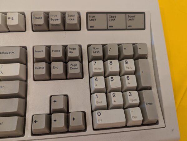 IBM Model M 1391401 KEYBOARD PS/2 NOVEMBER 1989 Detachable Cable & USB Adapter - Image 4