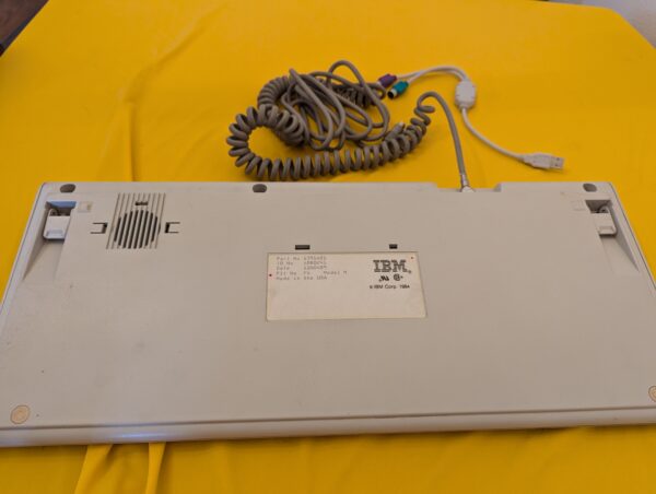 IBM Model M 1391401 KEYBOARD PS/2 NOVEMBER 1989 Detachable Cable & USB Adapter - Image 6