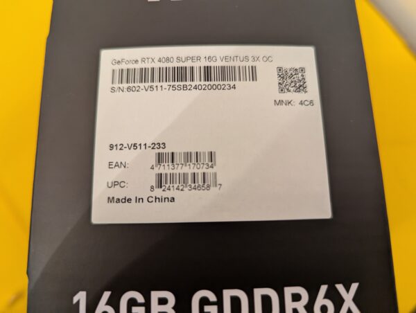 MSI NVIDIA GEFORCE RTX 4080 SUPER 16GB GDDR6X VENTUS 3X OC Graphics Card - Image 12