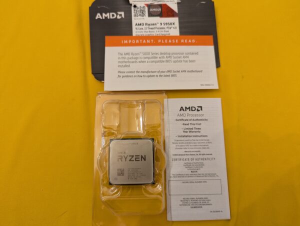 AMD Ryzen 9 5950X Desktop/Server AM4 Processor 16 core 32 thread