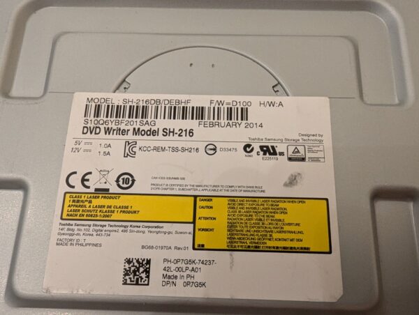 Toshiba Samsung DVD + Writer Model SH-216 DPN 0P7G5K P7G5K - Image 6