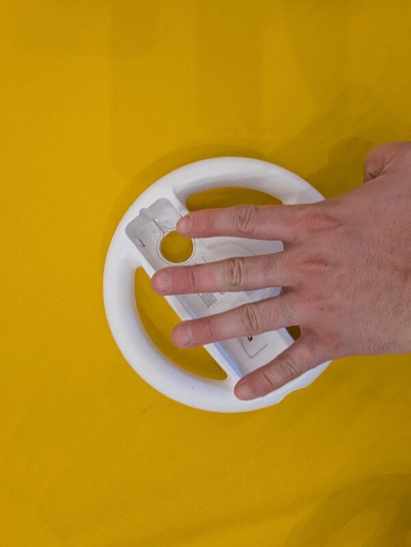 Nintendo Wii Racing Wheel for Mario Kart Official OEM Controller Accessory White - Image 3