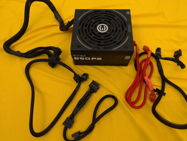 EVGA Supernova 650 P2, 80 Plus Platinum 650W Fully Modular Power Supply w/Cables