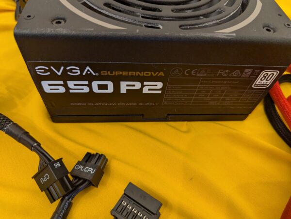 EVGA Supernova 650 P2, 80 Plus Platinum 650W Fully Modular Power Supply w/Cables - Image 2