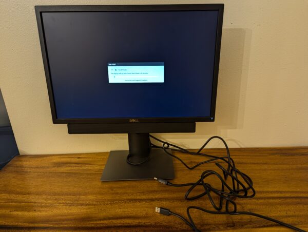 22" Dell P2217 IPS LED Backlit Monitor DisplayPort HDMI 1680x1050 with Speaker Bar & Cables