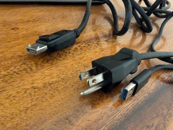 22" Dell P2217 IPS LED Backlit Monitor DisplayPort HDMI 1680x1050 with Speaker Bar & Cables - Image 5